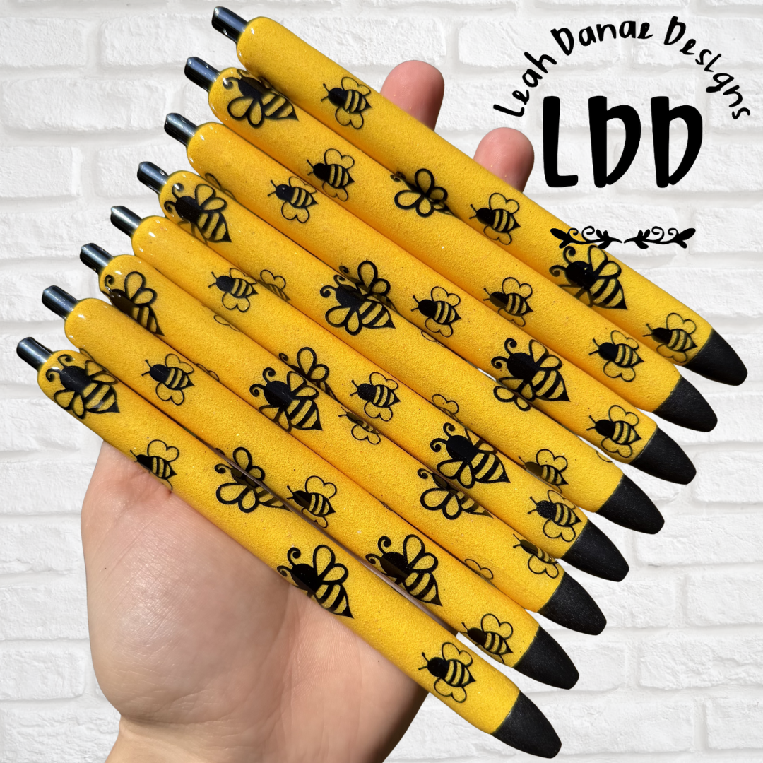 BUMBLE BEE Pen - Refillable Gel Pen, Glitter Pen