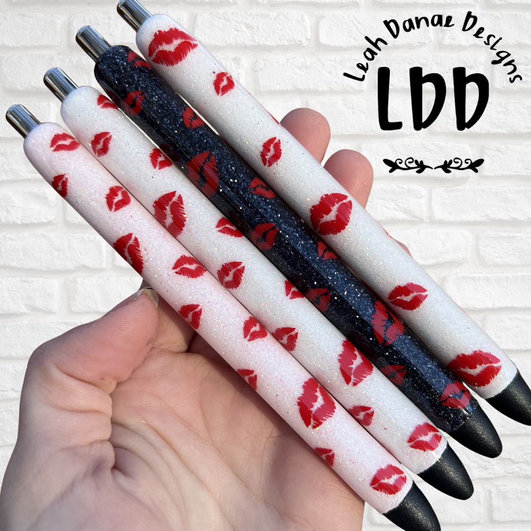 KISSES Pen - Refillable Gel Pen | Glitter Pen