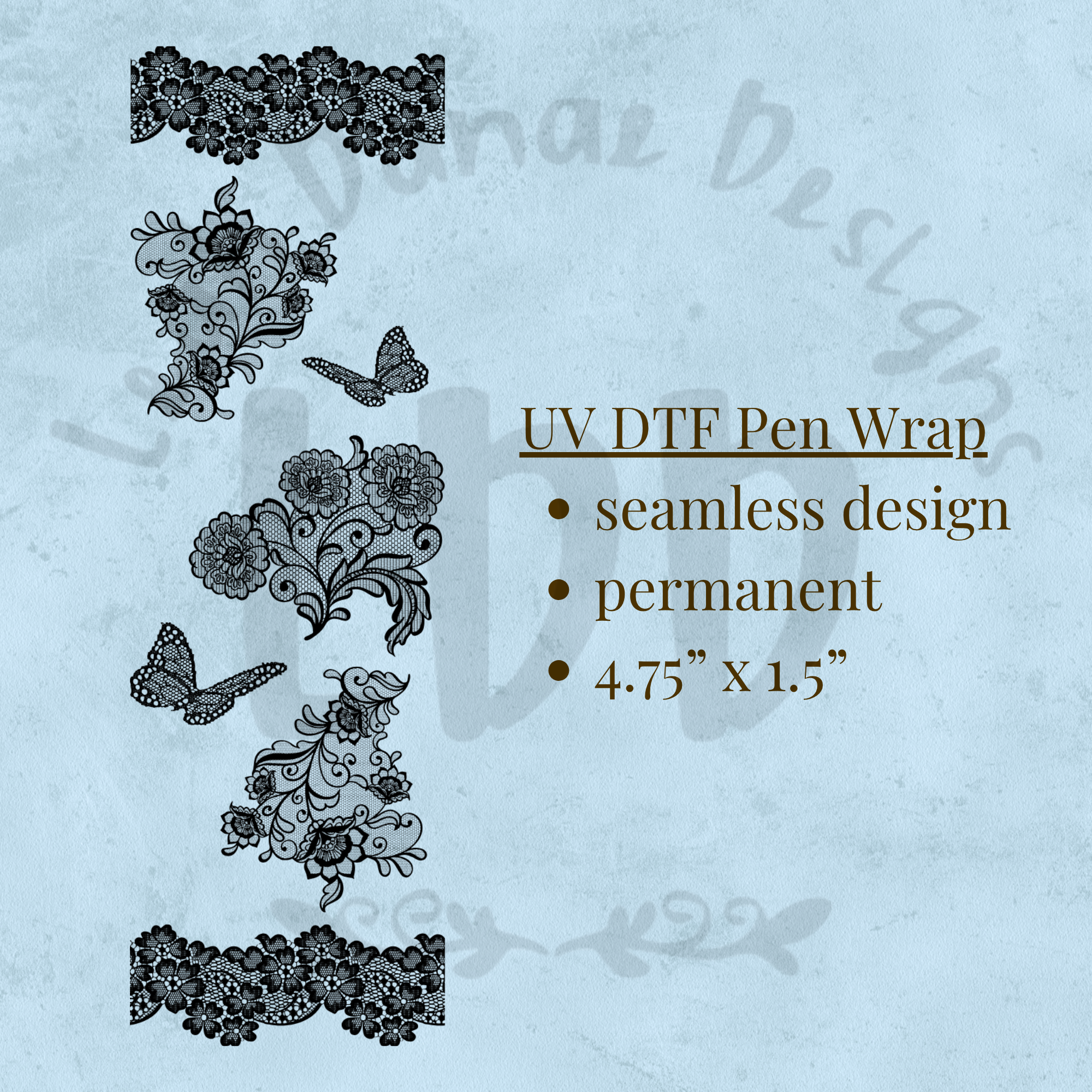 LACE - UV DTF Pen Wrap