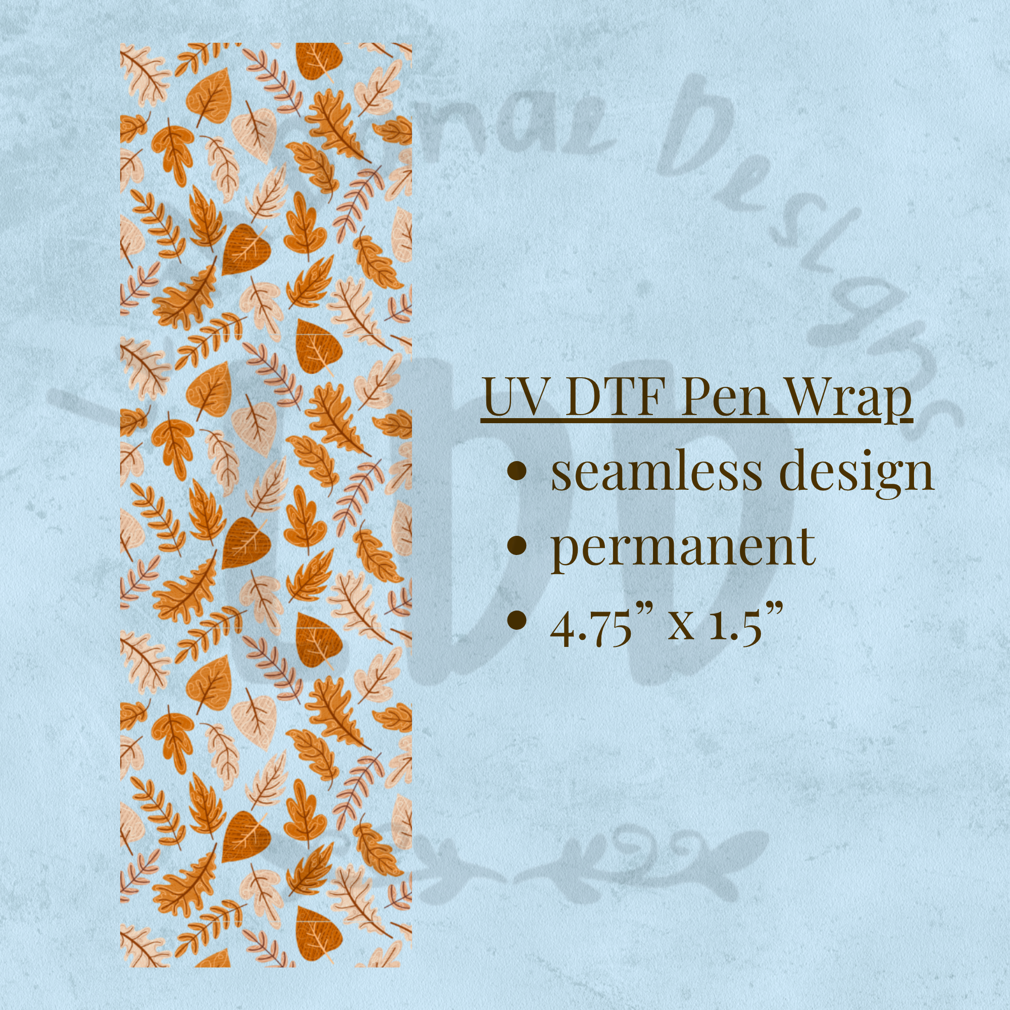 LEAVES - UV DTF Pen Wrap