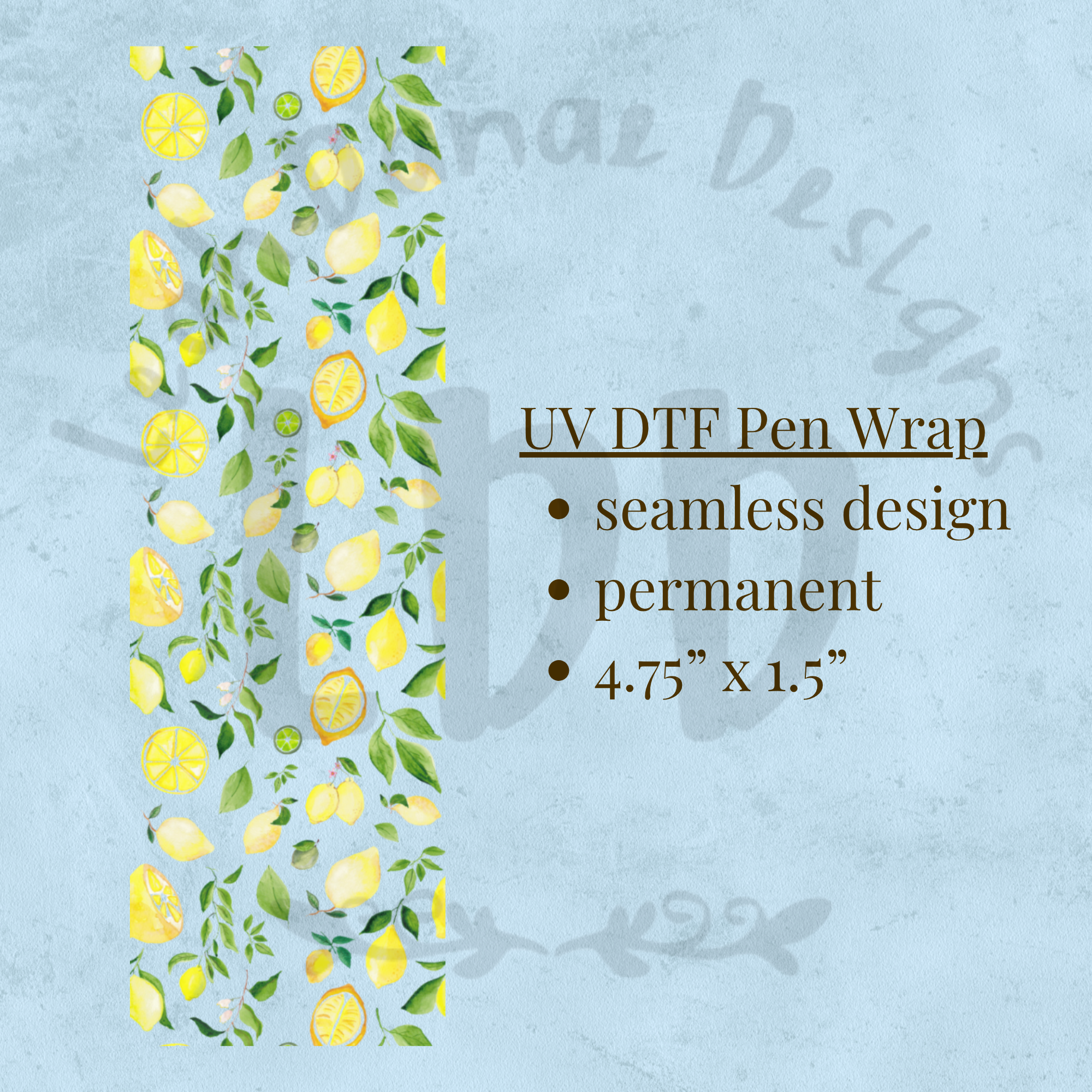 LEMON - UV DTF Pen Wrap