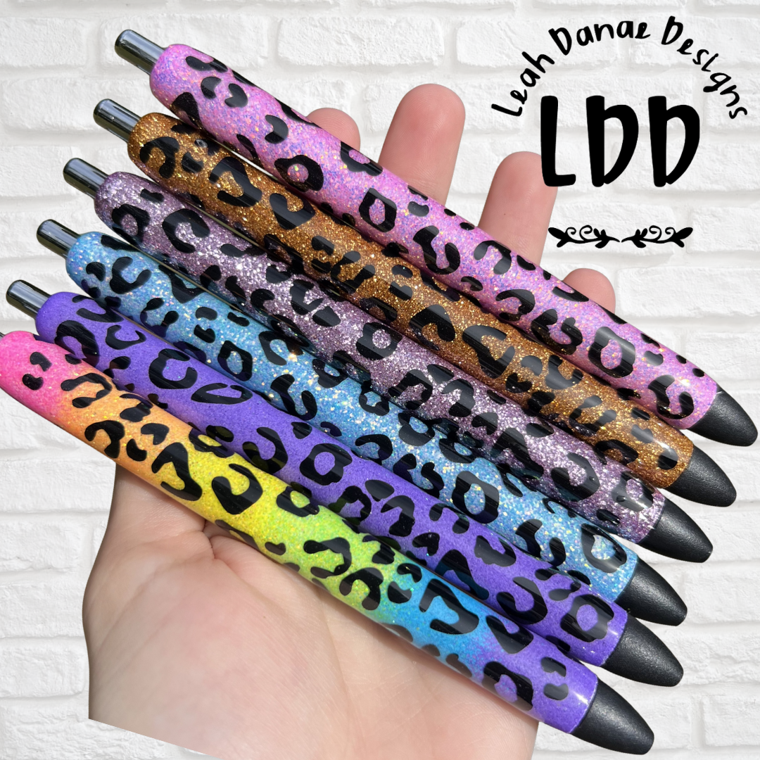LEOPARD PRINT Pen - Refillable Gel Pen | Glitter Pen