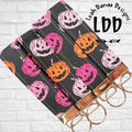 BLACK PUMPKIN - Mini Wristlet Keychain