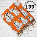 ORANGE GHOST - Mini Wristlet Keychain