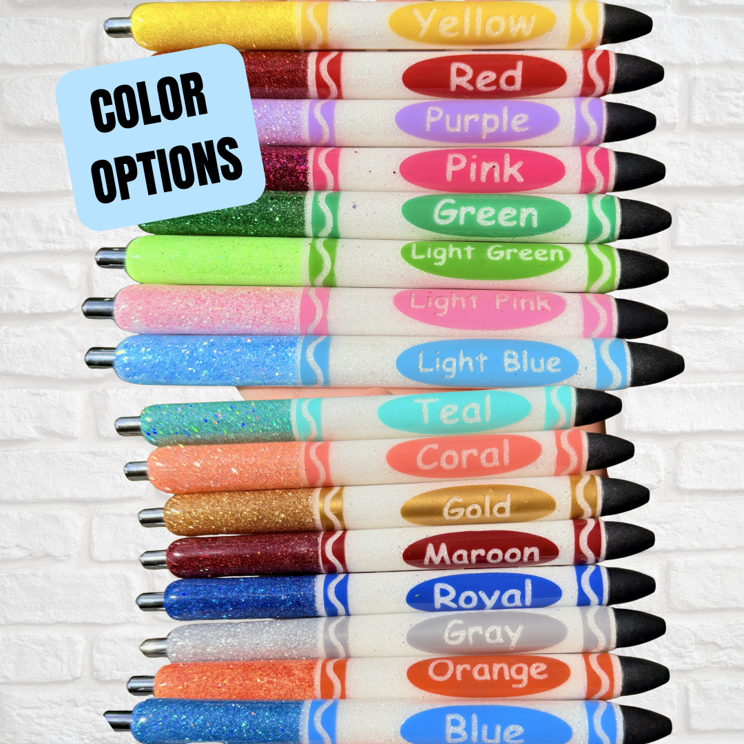 MARKER Pen - Refillable Glitter Pen, Personalized