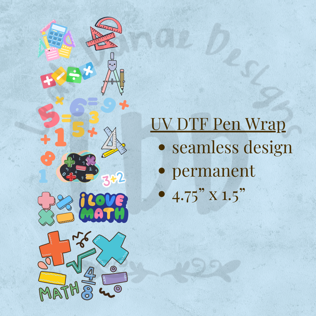 MATH - UV DTF Pen Wrap
