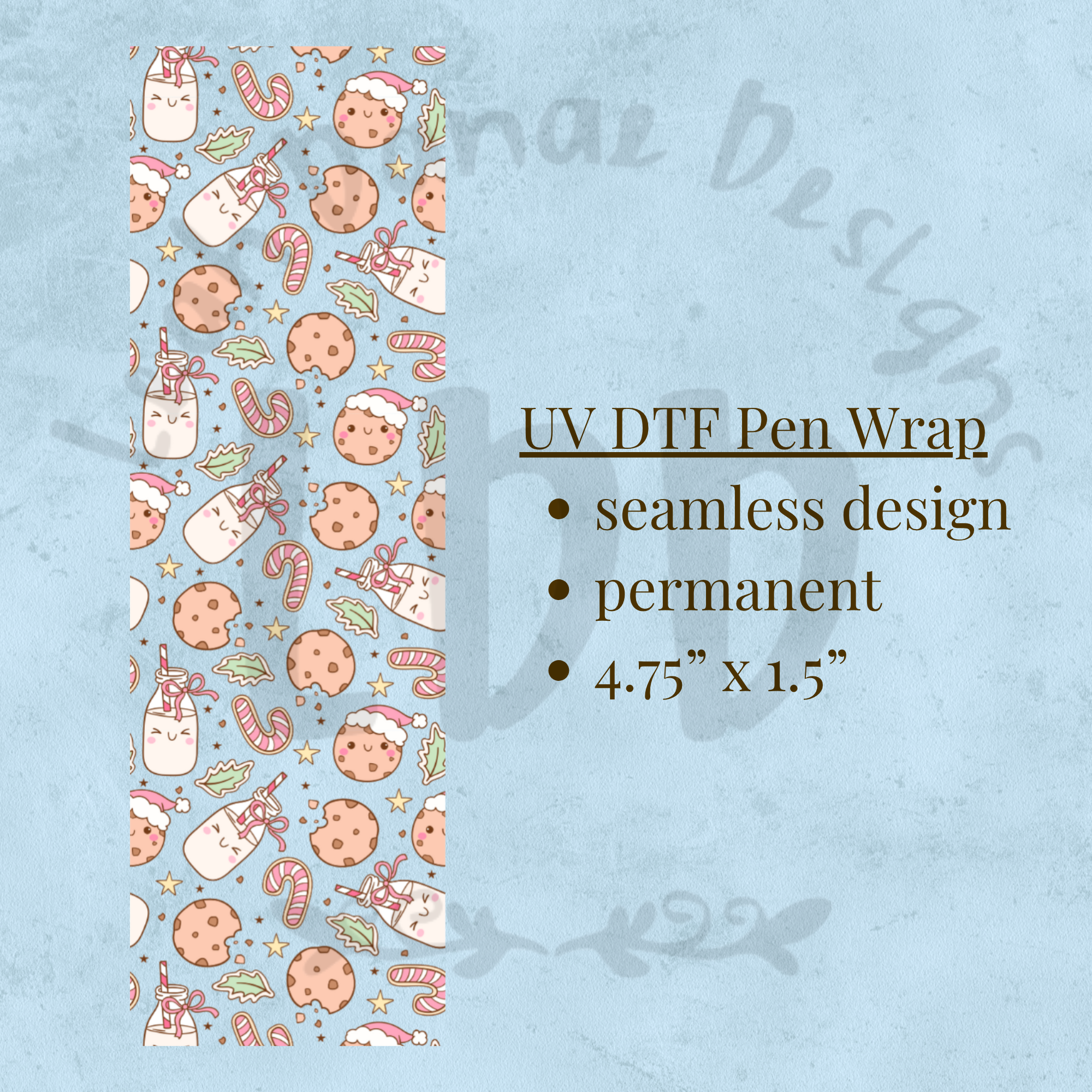 MILK AND COOKIES - UV DTF Pen Wrap