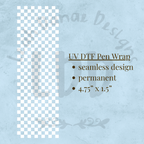 MINI CHECKERED WHITE - UV DTF Pen Wrap