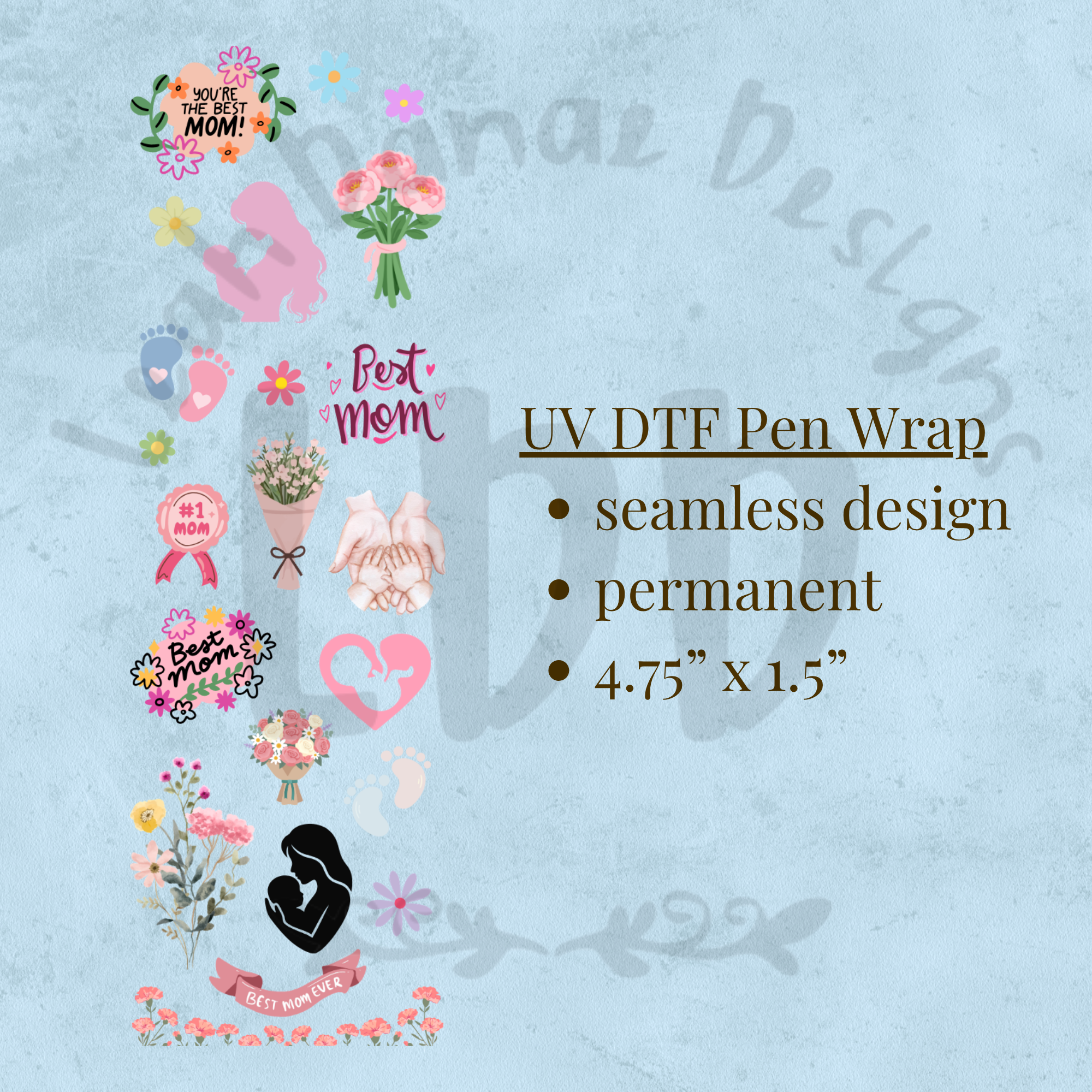 MOM - UV DTF Pen Wrap