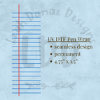 NOTEBOOK - UV DTF Pen Wrap