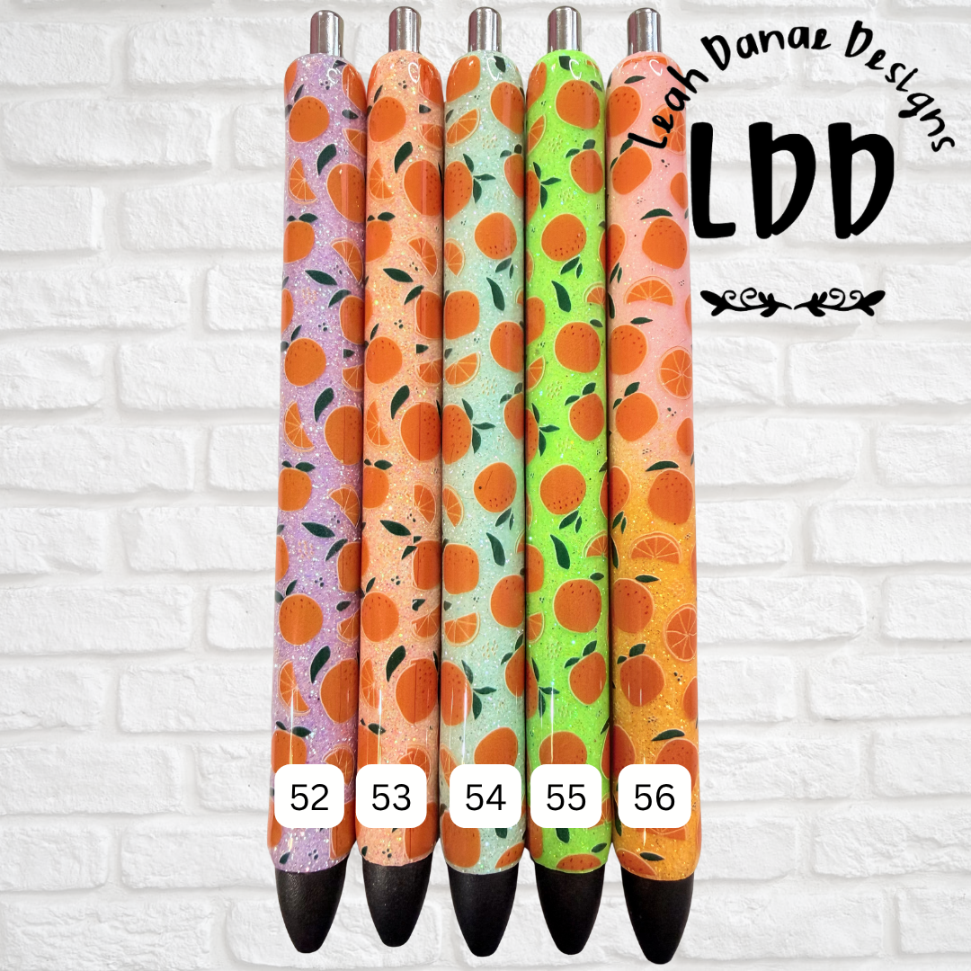 ORANGES Glitter Pen - Ready To Ship