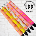 PENCIL PINK BOW Pen - Refillable Gel Pen | Glitter Pen
