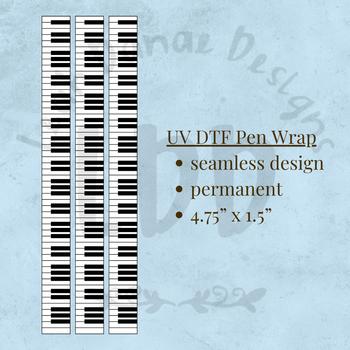 PIANO - UV DTF Pen Wrap