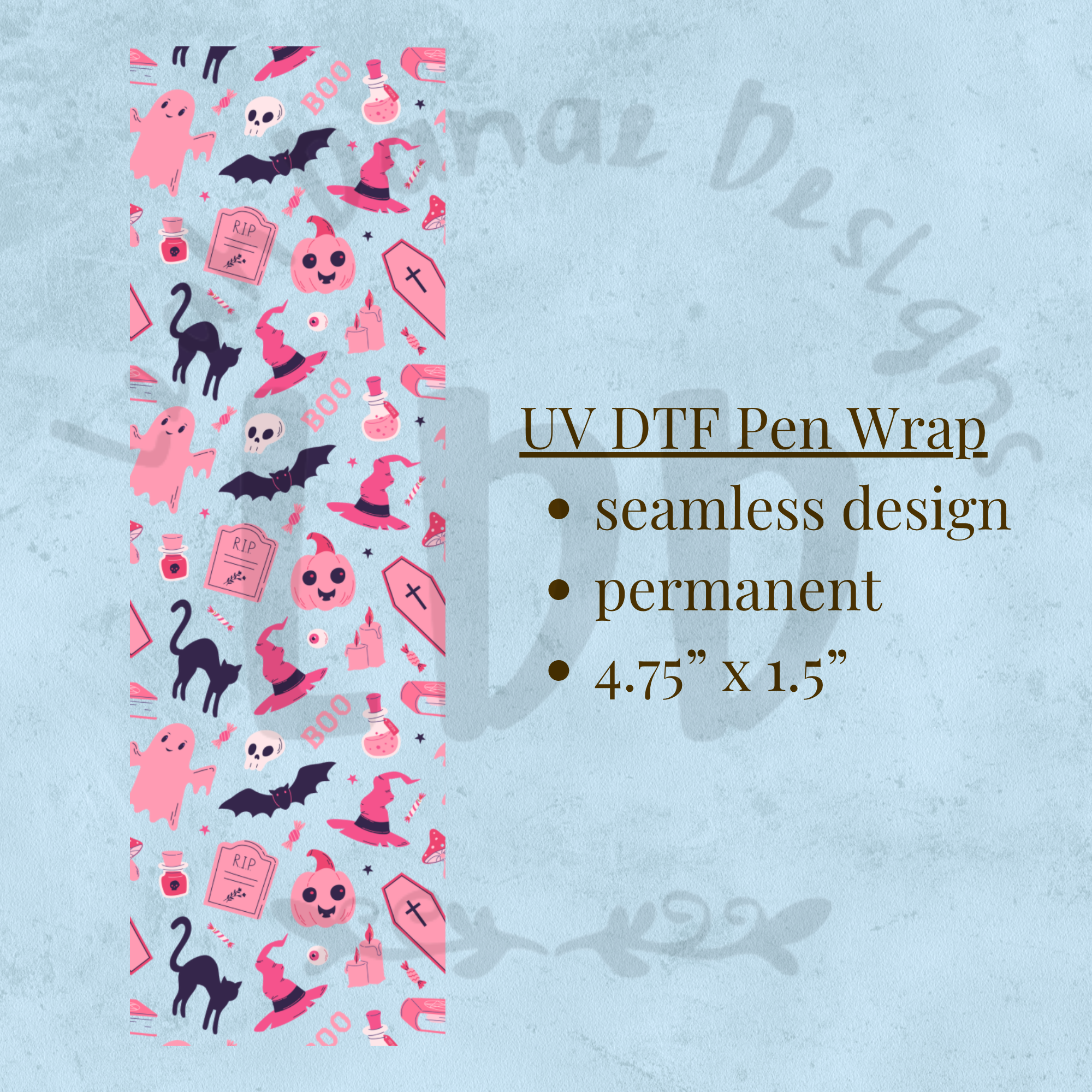 PINK HALLOWEEN - UV DTF Pen Wrap
