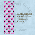 PINK SKULLS - UV DTF Pen Wrap