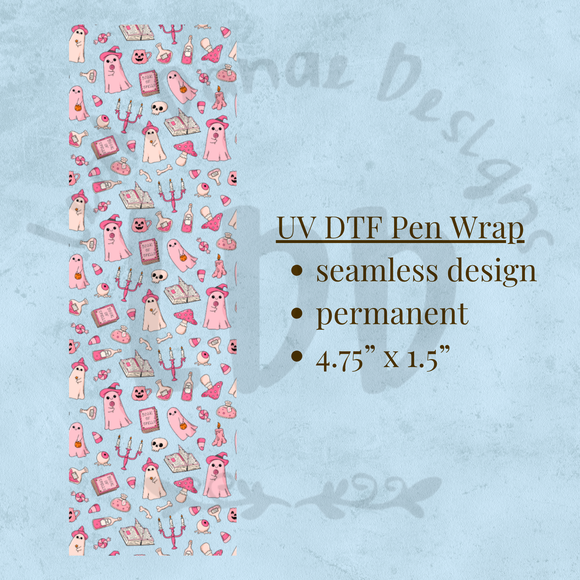 PINK SPOOKY - UV DTF Pen Wrap