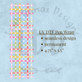 PLAID DAISIES - UV DTF Pen Wrap