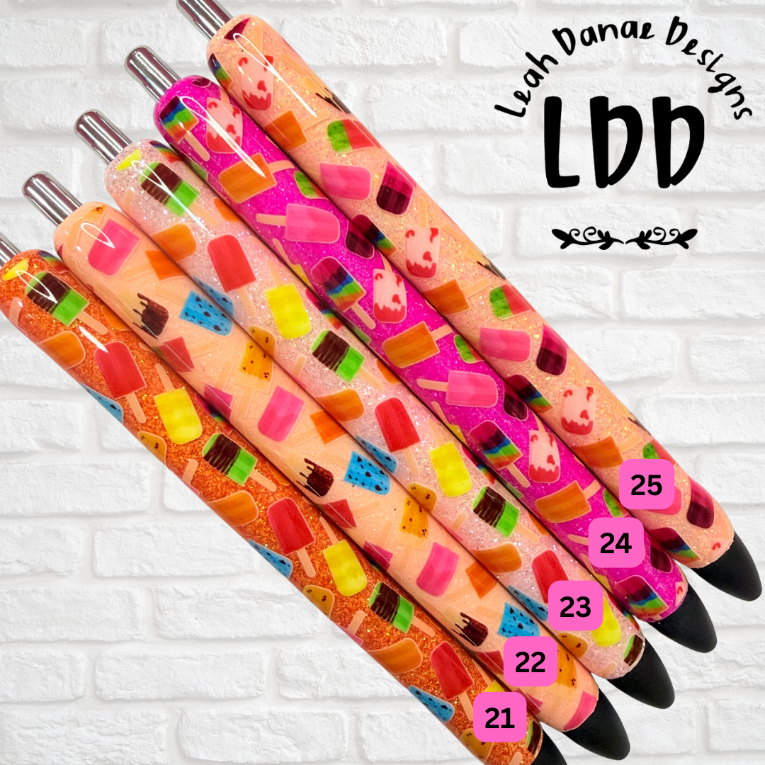 POPSICLE Glitter Pen - Ready To Ship