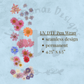 PRESSED FLOWERS - UV DTF Pen Wrap