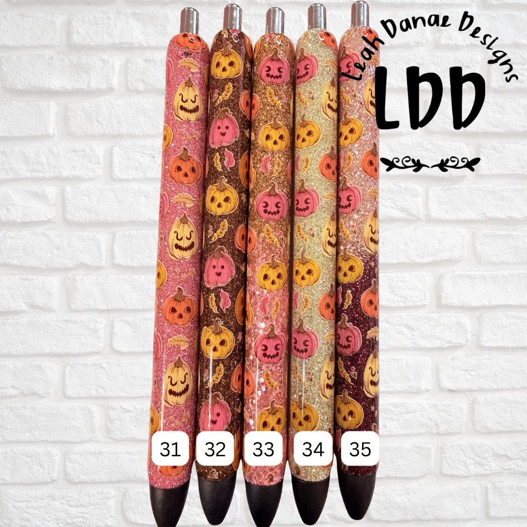 PUMPKIN BOHO Glitter Pen - Ready To Ship