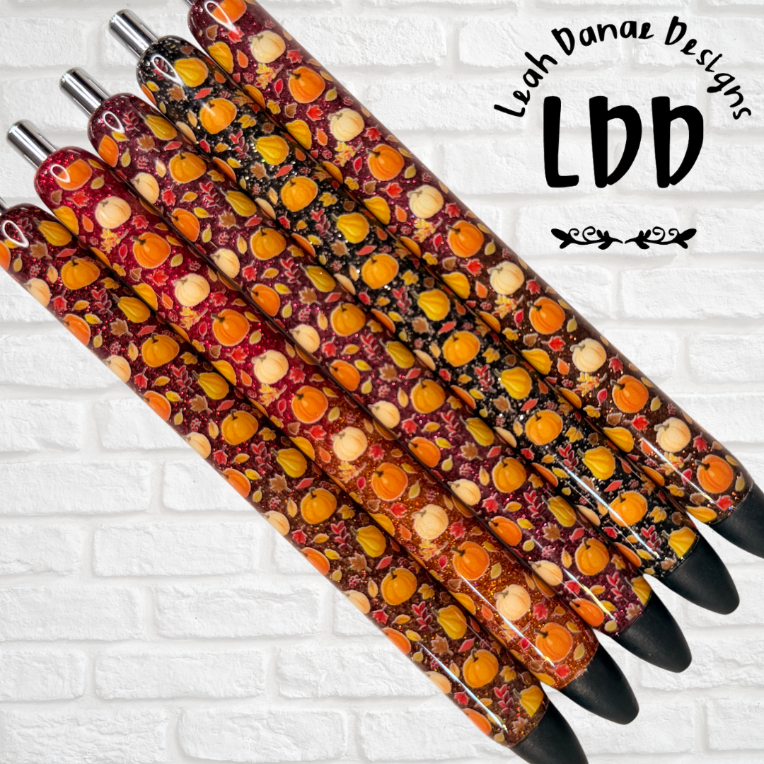 PUMPKIN LEAVES Pen - Refillable Gel Pen | Glitter Pen