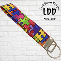 PUZZLE PIECE - Wristlet Keychain