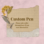 CUSTOM PEN - Refillable Gel Pen | Glitter Pen