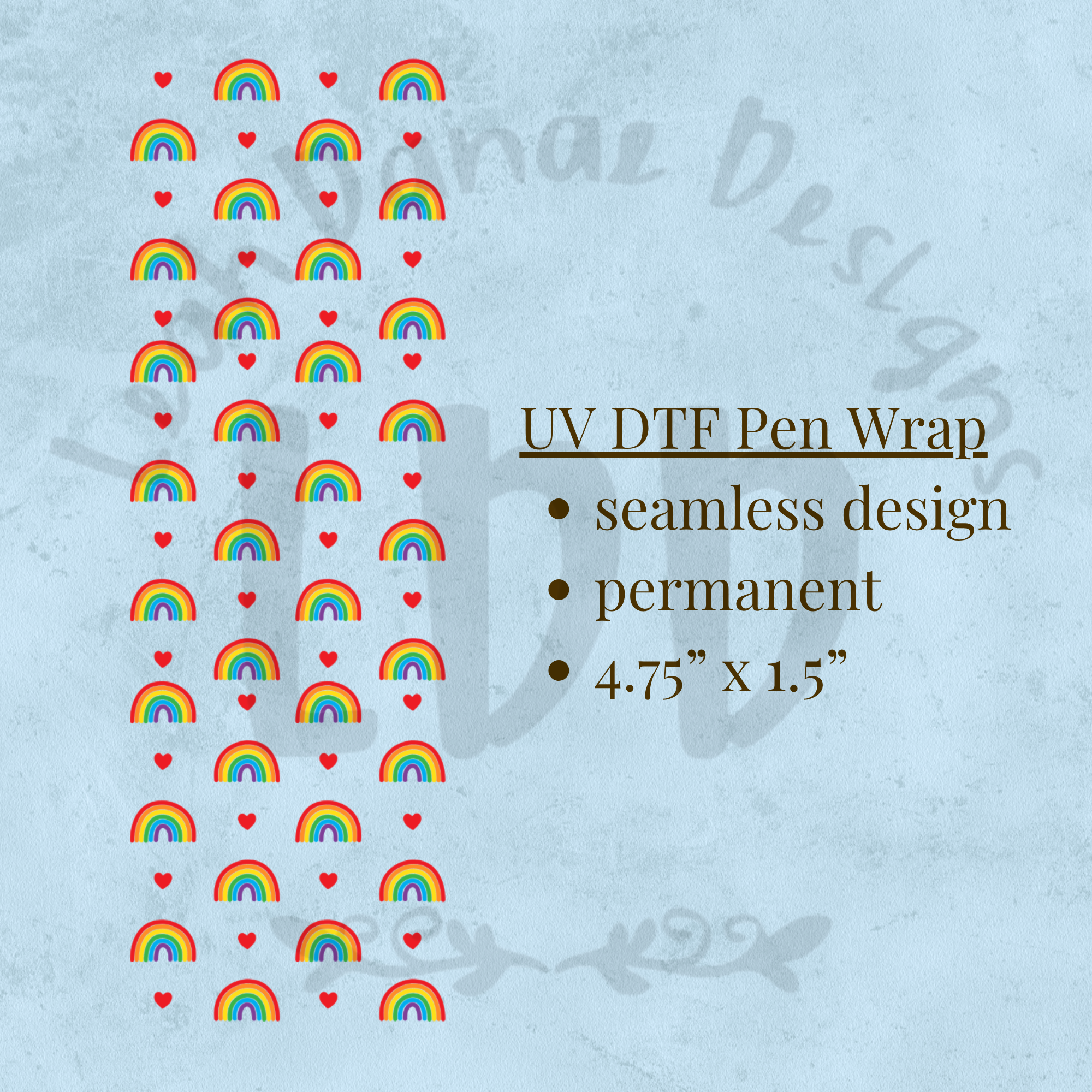 RAINBOW - UV DTF Pen Wrap