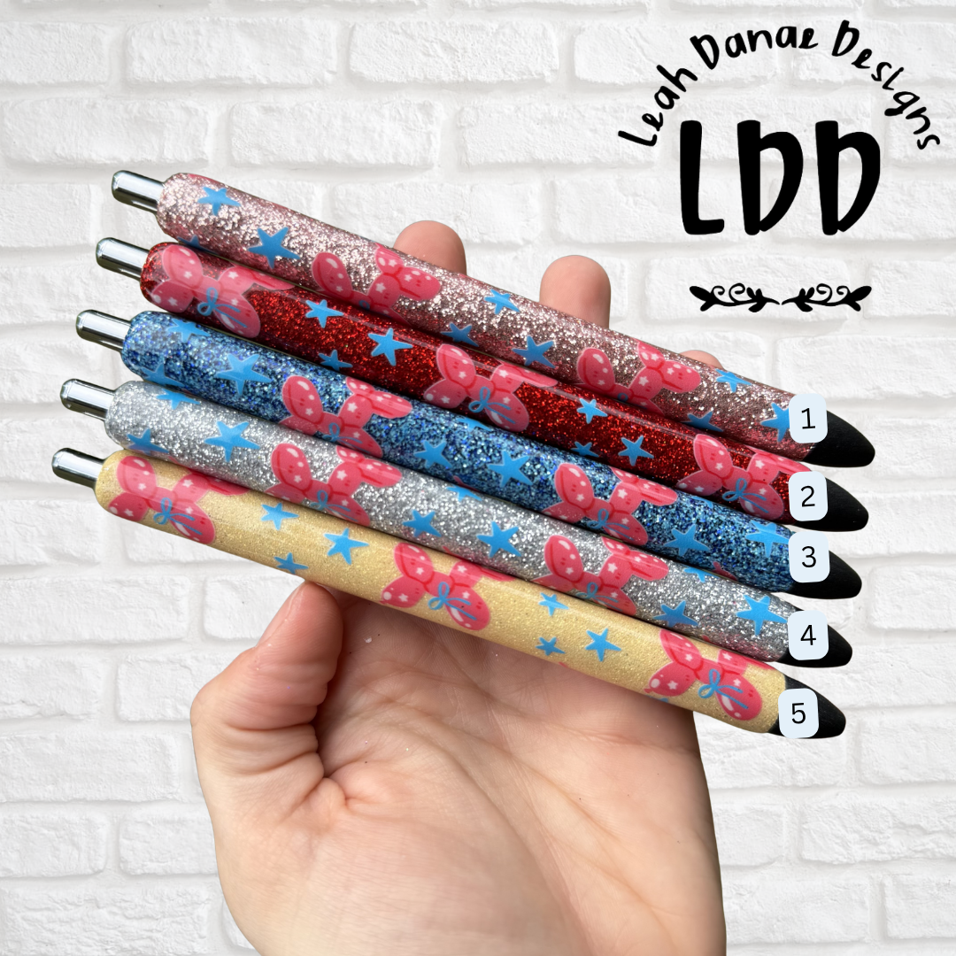 RED Balloon Dogs Collection - Glitter Pen