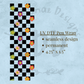 RETRO CHECKERED - UV DTF Pen Wrap