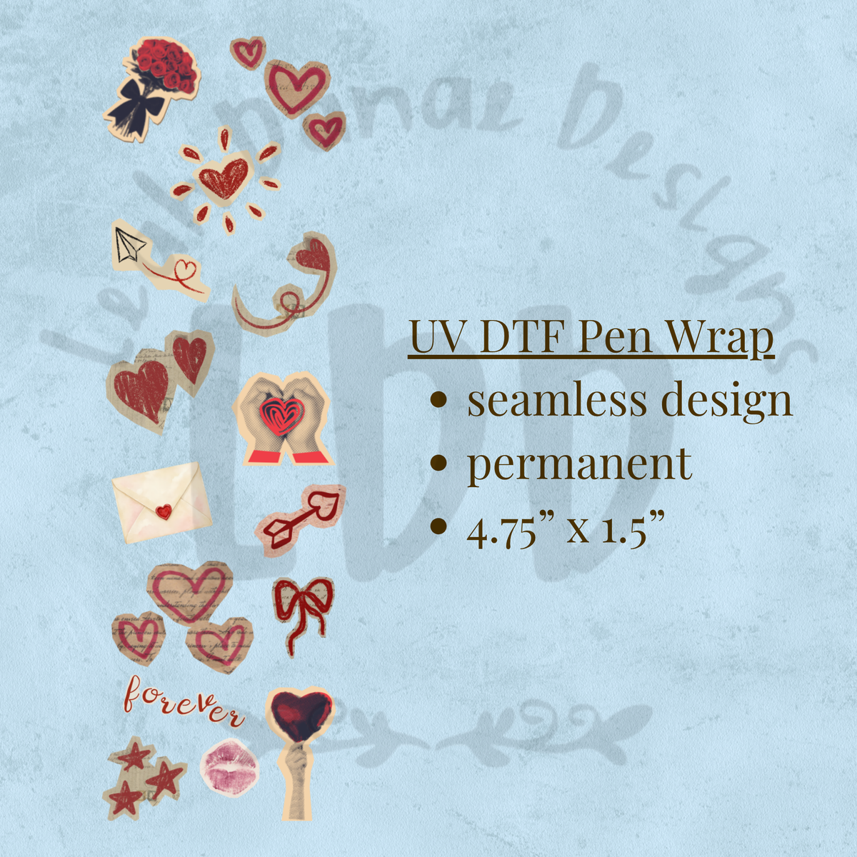 SCRAPBOOK LOVE - UV DTF Pen Wrap