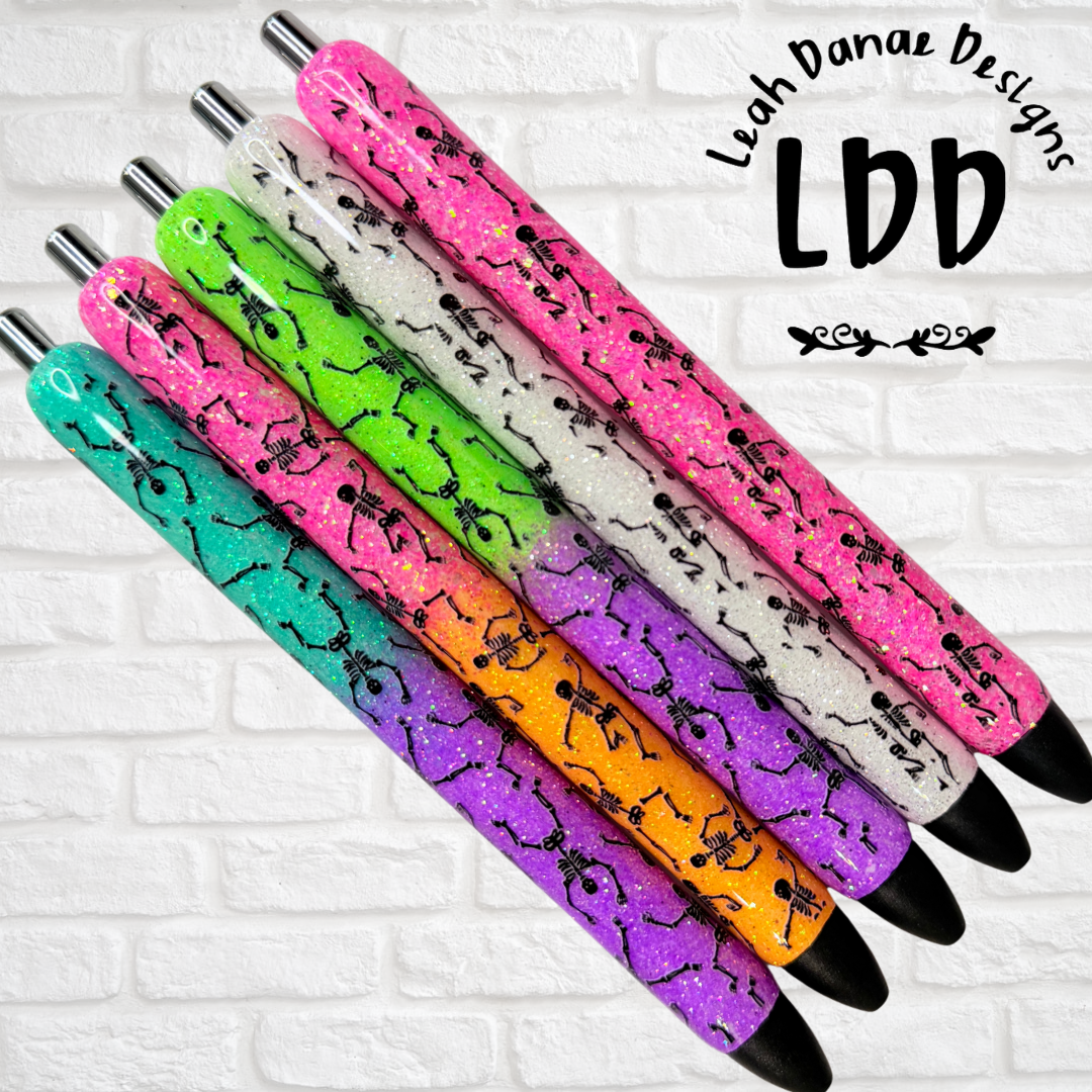 SKELTON Pen - Refillable Gel Pen | Glitter Pen