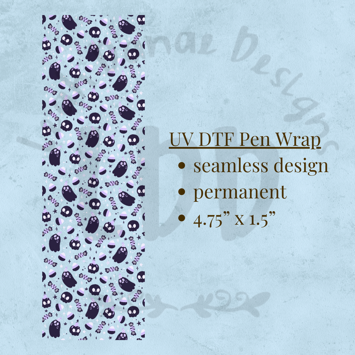 SKULL CANDY - UV DTF Pen Wrap