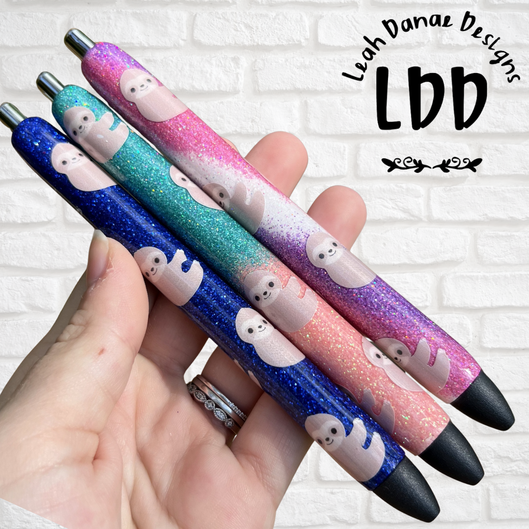SLOTH Pen - Refillable Gel Pen | Glitter Pen
