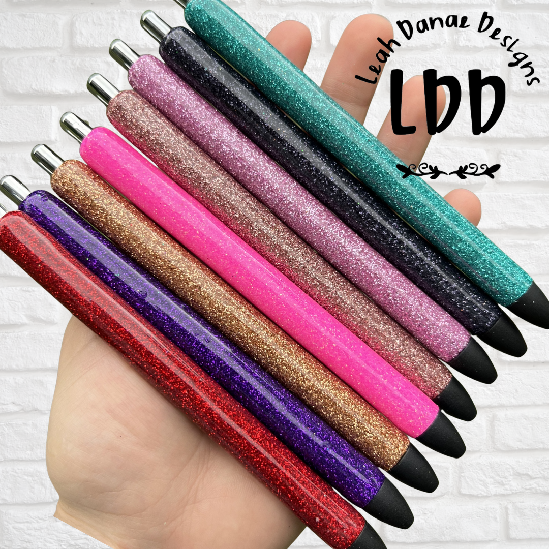 SOLID GLITTER Pen - Refillable Gel Pen | Glitter Pen