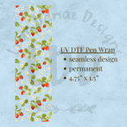 STRAWBERRY FLORAL - UV DTF Pen Wrap