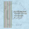 STRIPED CHRISTMAS WALLPAPER - UV DTF Pen Wrap