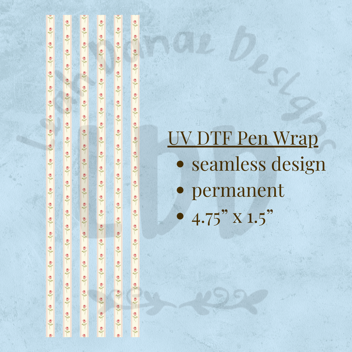 STRIPED WALLPAPER - UV DTF Pen Wrap