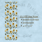 SUNFLOWER - UV DTF Pen Wrap