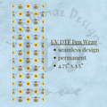 SUNFLOWER BEE - UV DTF Pen Wrap