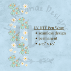 TEAL BALLOON DOG - UV DTF Pen Wrap