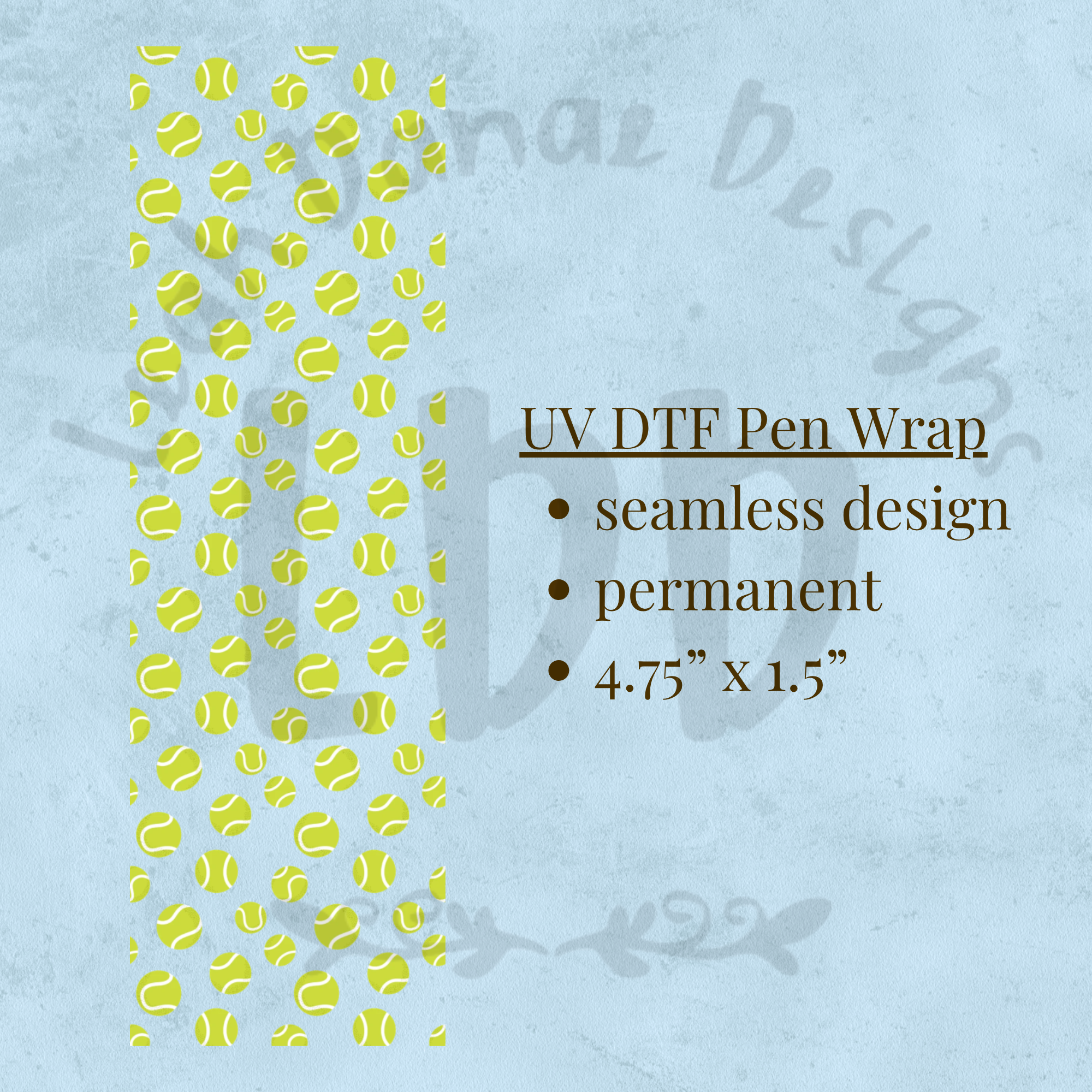 TENNIS - UV DTF Pen Wrap