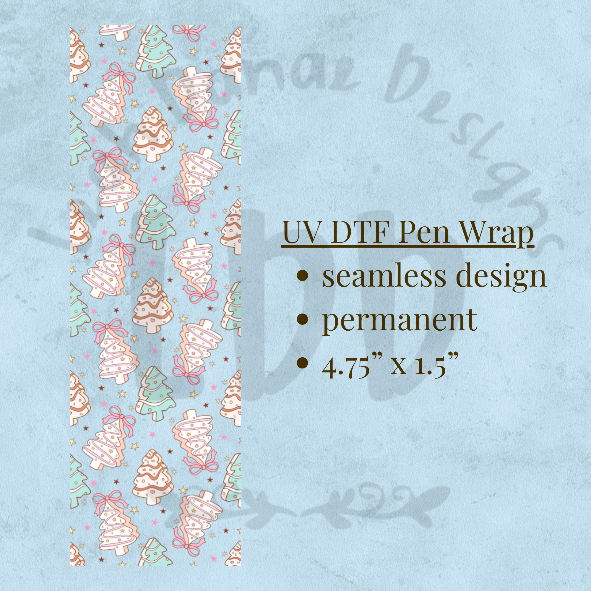 TREE CAKES - UV DTF Pen Wrap