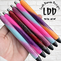 TWO color SWIRL GLITTER Pen - Refillable Gel Pen | Glitter Pen