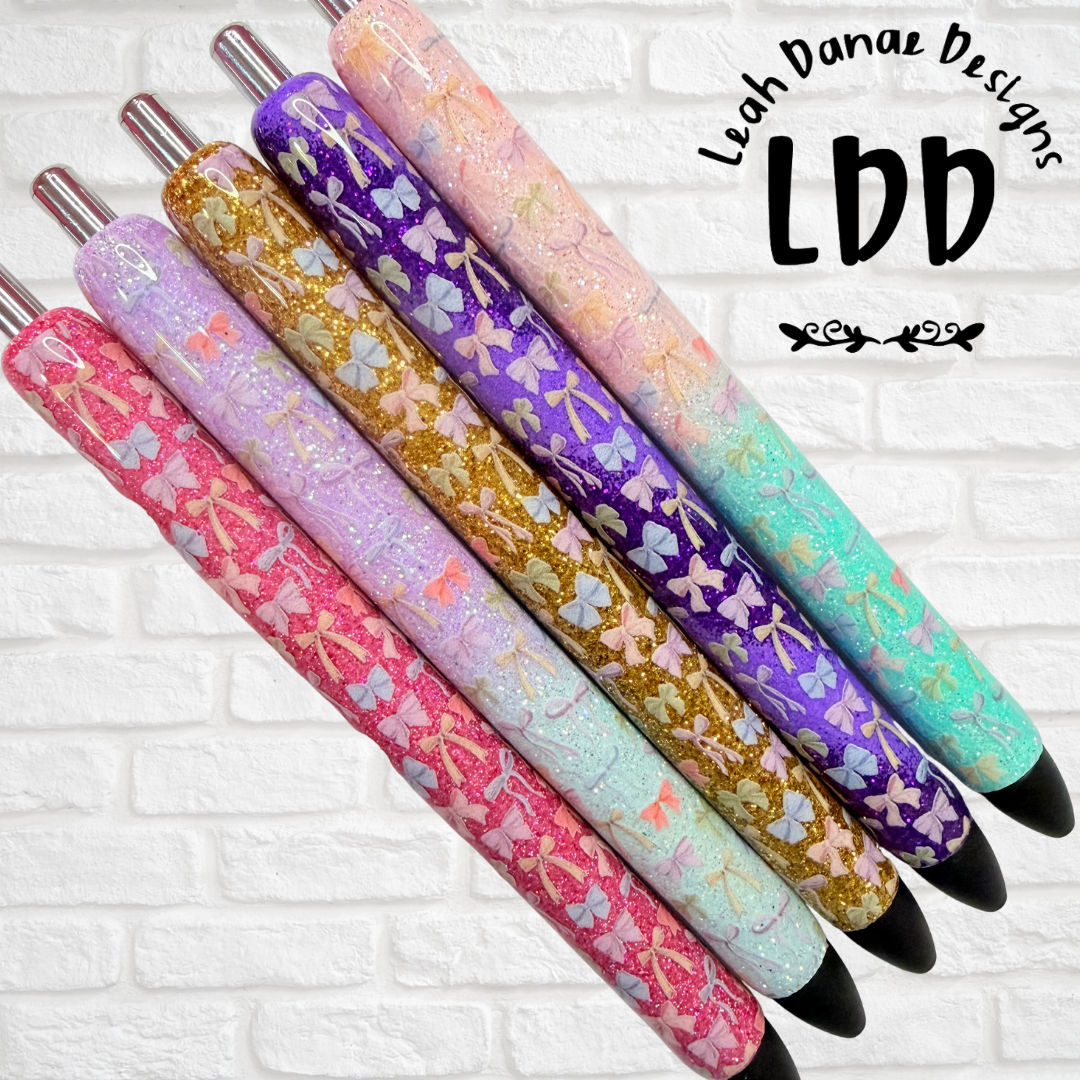 VINTAGE BOWS - UV DTF Pen Wrap