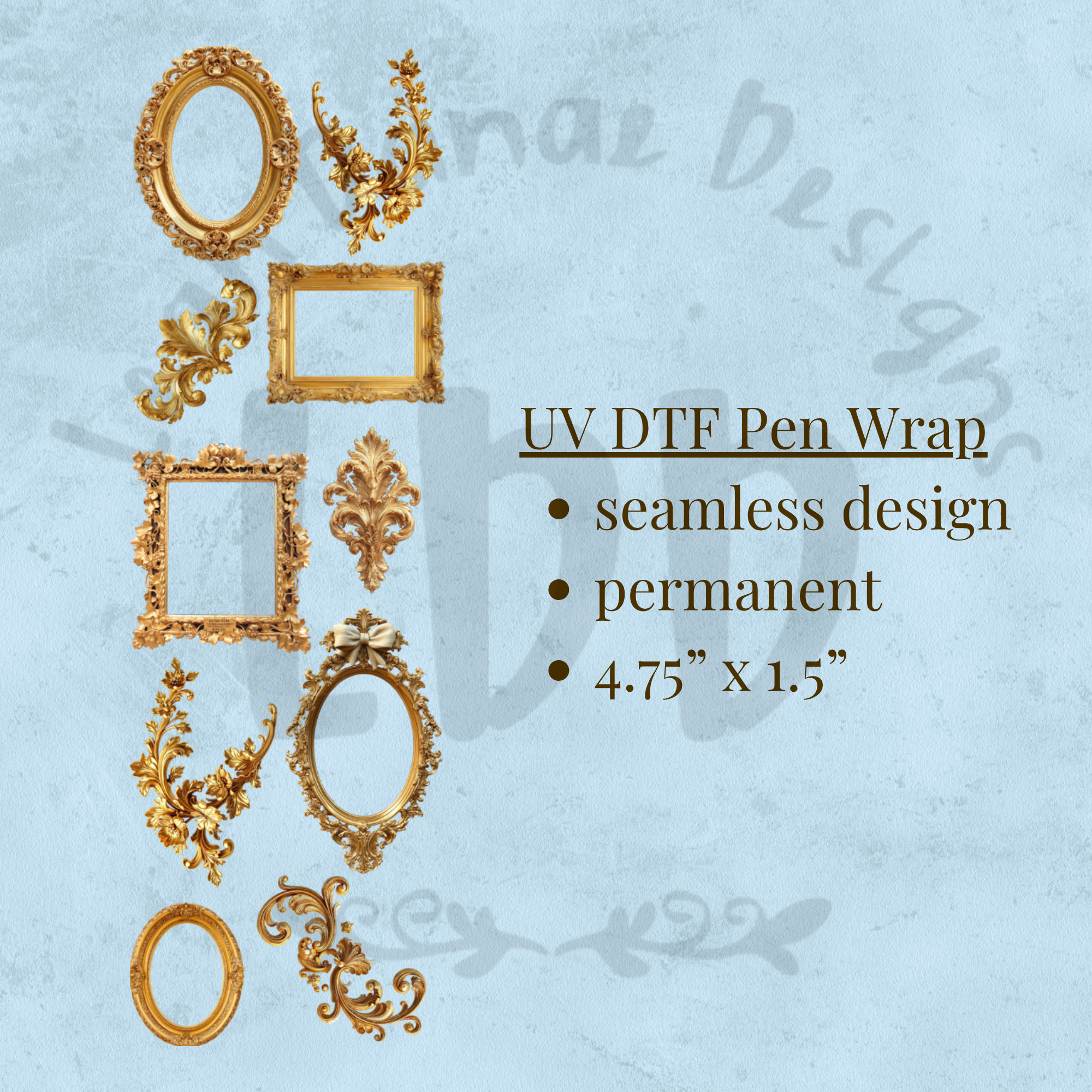 VINTAGE FRAMES - UV DTF Pen Wrap