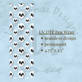 WHITE SKULL - UV DTF Pen Wrap
