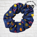 FALL LEAVES - Cotton Scrunchie
