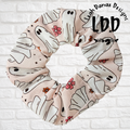LIGHT PINK GHOST - Cotton Scrunchie