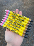 PENCIL Pen | Refillable Gel Pen | Glitter Pen | Teacher Appreciation | teacher gifts